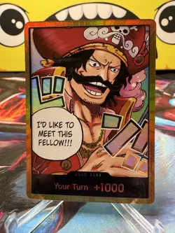 One Piece TCG Carrying On His Will DON!! Card (Gol.D.Roger) (Gold) - Image 1