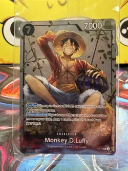One Piece CCG Monkey.D.Luffy Tin Pack Vol. 2 Promo Sealed P-075 - Image 1
