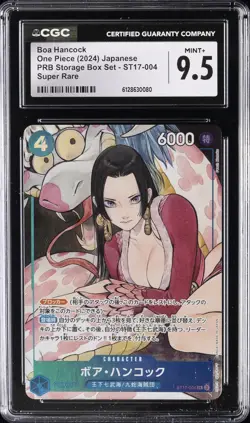 2024 ONE PIECE JPN PRB STORAGE BOX SET SUPER RARE #ST17-004 BOA HANCOCK CGC 9.5 - Image 1