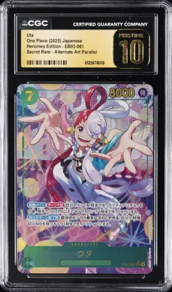 2025 ONE PIECE JAPANESE HEROINES EDITION ALT ART #EB03-061 UTA CGC 10 PRISTINE - Image 1