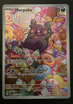 Pokemon Morpeko Holo TCG Card 206/182 Sv04: Paradox Rift Near Mint - Image 1