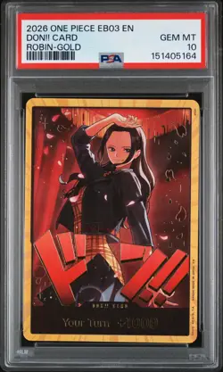 2026 ONE PIECE EB03-EXTRA BOOSTER HEROINES EDITION DON!! CARD PSA 10 - Image 1