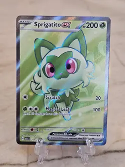 Pokemon Sprigatito ex 251/217 ASC Full Art Holo Rare Grass Basic Card 💎 - Image 1