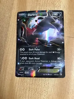 Pokemon TCG Darkrai EX Ultra Rare Card 74/122 XY Breakpoint - Image 1