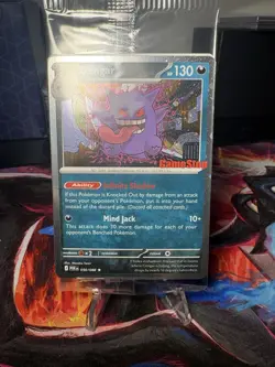 *DOUBLE SWIRL* NM+ Pokemon Gengar GameStop Stamped Promo Card 050/088 - Image 1