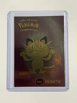 Meowth #52 Pokemon Card Holo Foil Danone 2000 Pokemon Stadium - HP - Image 1