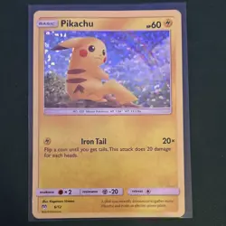 Pokemon Pikachu Promo Holo Card McDonald's 2019 006/012 Basic 60 HP English - Image 1