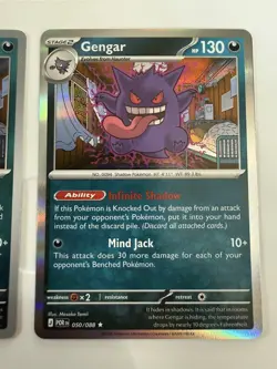 Gengar 050/088 Reverse HOLO + HOLO Pokemon Card Perfect Order - Image 3