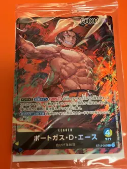 Portgas D.Ace Leader Promo ST13-002 7-Eleven One Piece Card Japanese (SEALED) - Image 1