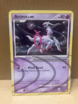 Pokemon Arceus AR7 Arceus Set Holo Rare 80 HP English Trading Card - Image 1