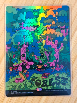 Forest (1949) (Rainbow Foil) - FANTASTIC Condition Near Mint MTG Secret Lair - Image 1