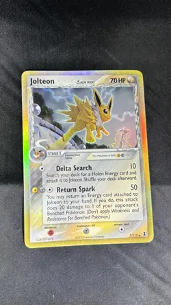 Pokemon TCG Cards Jolteon 7/113 Delta Species Holo Rare - Image 1