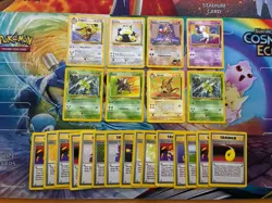 Vintage Pokemon Card Lot WOTC Cards Fire Hitmonchan Snorlax Raichu - Image 1