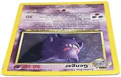 Gengar 5/62 Holo Fossil 1999 Vintage Pokemon Card RARE WOTC MP HP - Image 3