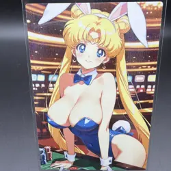 Usagi Tsukino Sailor Moon Anime Waifu Card Doujin ACG Goddess Holo - Image 1