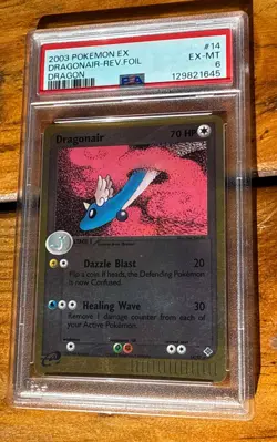 PSA 6 2003 Pokemon Card Dragon 14/97 DRAGONAIR Reverse Foil EX-MT - Image 1