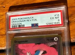 PSA 6 2003 Pokemon Card Dragon 14/97 DRAGONAIR Reverse Foil EX-MT - Image 3