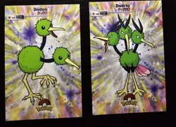 DODUO X DODRIO LOT - POKEMON CARD DATABASE SHINY HOLO - Image 1