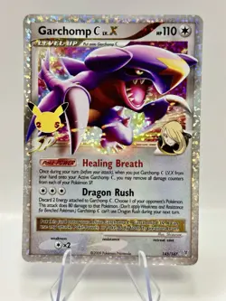 Pokemon Garchomp TCG Holo Foil Card 145/147 C LV.X 25th Anniversary Celebrations - Image 1