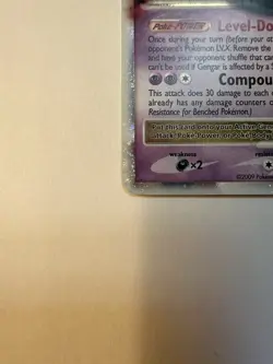 Pokemon Gengar TCG LV.X Platinum Arceus Holo Ultra Rare Card 97/99 WITH SWIRL - Image 5