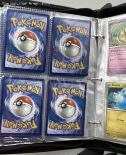 Pokemon Multicolor Binder Game Trading Cards w/Box Of Sleeves Mixed Lot - Image 5