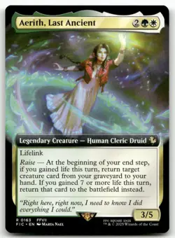 Aerith, Last Ancient (Extended Art) 163 MTG Commander: FINAL FANTASY R NM - Image 1