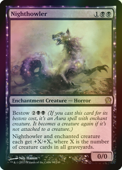 MTG Nighthowler Foil ** Theros ** English (NM) - Image 1
