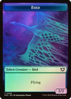 Bird Token/Pest Token (0003/0009) - Commander: Edge of Eternities - Common foil - Image 1