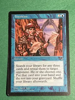 **Intuition** Tempest ~MTG: Magic the Gathering- Heavily Played (HP) - Image 1