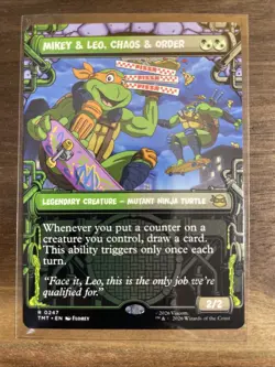 MTG: Mikey & Leo, Chaos & Order R 0247 Teenage Mutant Ninja Turtles Regular - Image 1