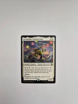 MTG: Teenage Mutant Ninja Turtles - Leonardo, Cutting Edge #15 - Rare - Image 1
