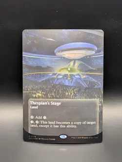 MTG - Thespian's Stage - GALAXY FOIL BORDERLESS - Land - EOS #179 - Rare - Image 1