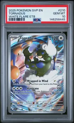 2025 POKEMON SVP EN-SV BLACK STAR PROMO #210 TORNADUS PSA 10 - Image 1