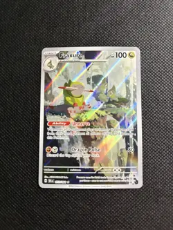 Pokemon Fraxure Rare Holo 077/064 Sv: Shrouded Fable 100 HP | NM - Image 1