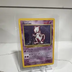 Pokemon TCG Mewtwo Base Set 10/102 Holo Rare 1999 Wizards Basic 60 HP - Image 2