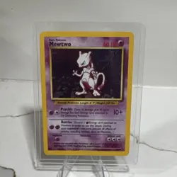 Pokemon TCG Mewtwo Base Set 10/102 Holo Rare 1999 Wizards Basic 60 HP - Image 3