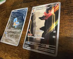 Pokemon TCG Squirtle & Charmeleon Holo 151 card Lot 170/165 169/165 - Image 2