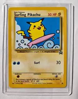 Pokemon Card - TCG Surfing Pikachu Promo Card #28 - Image 1