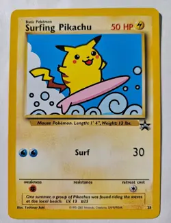 Pokemon Card - TCG Surfing Pikachu Promo Card #28 - Image 3