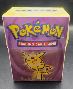 Vintage 1999 WOTC Ultra Pro Official Pokemon Deck Box Pikachu Art No Sleeves - Image 1