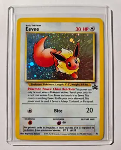 Pokemon Card - TCG Eevee Holo Promo Card Black Star #11 - Image 1