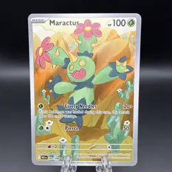 Pokemon TCG Maractus 093/086 – SV: Black Bolt Illustration Rare Near Mint NM - Image 1