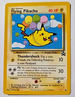 Pokemon Card - TCG Flying Pikachu Promo Regular Card #25 - Image 3