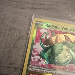 Pokemon Radiant Venusaur Basic Radiant Rare Holo Card 004/078 Pokemon GO NM NICE - Image 3