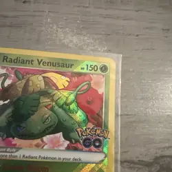 Pokemon Radiant Venusaur Basic Radiant Rare Holo Card 004/078 Pokemon GO NM NICE - Image 4