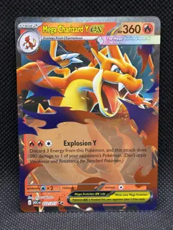 Pokemon TCG MEGA CHARIZARD Y EX 022/217 Ascended Heroes Ultra Rare - Image 1