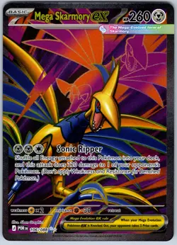 POKEMON TCG PERFECT ORDER - MEGA SKARMORY EX 106/088 NM - Image 1