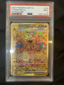 2023 Pokemon OBF EN Charizard ex Hyper Rare #228 PSA 9 MINT - Image 1