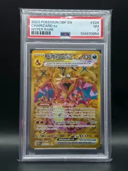 2023 Pokemon Obsidian Flames Charizard Hyper Rare #228 - PSA 7 NM - Image 1