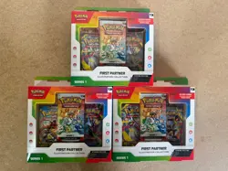 3 x Pokemon TCG: First Partner Illustration Collection: Series 1 - Image 1